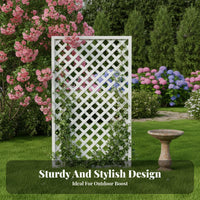 Wooden Lattice Fence Climbing Vine Support Weather-Resistant Climbing Plant Support Panel for Gardeners, Balcony