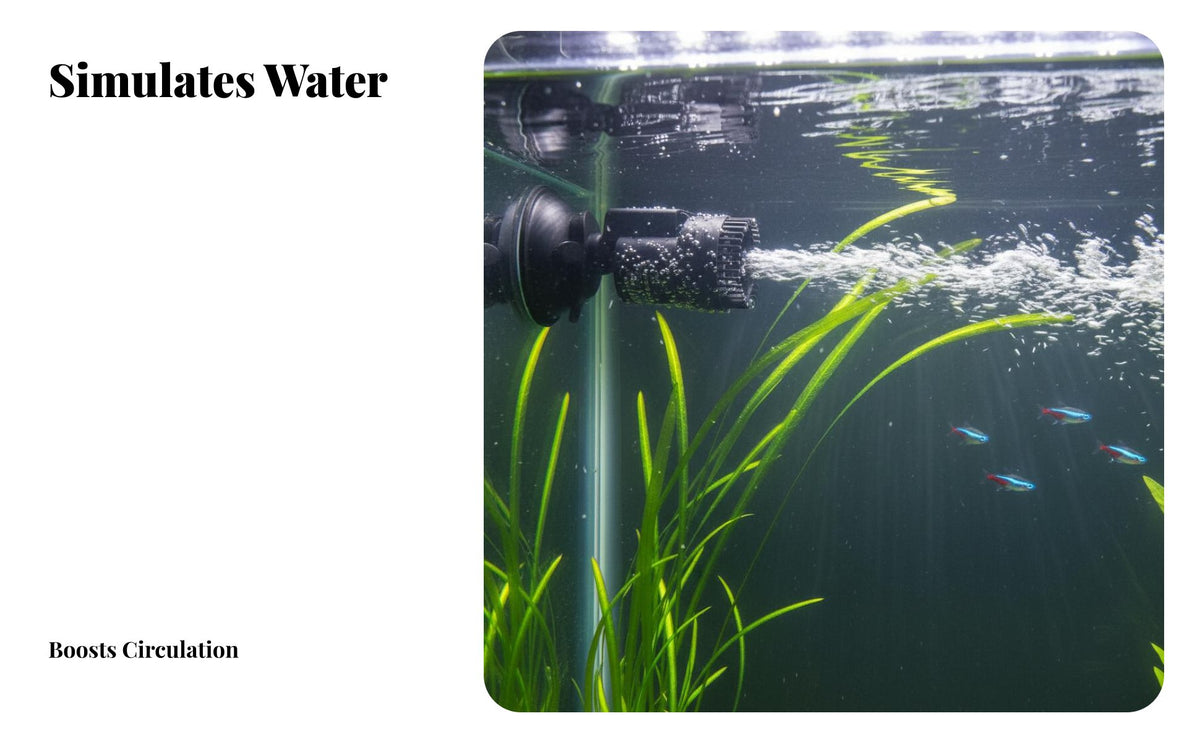 Aquarium Water Circulator Silent Fish Tank Circulation Pump Simulates Current Submersible Water Pump for Aquarists