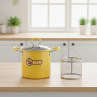 Frying Pot with Basket Non-Stick Deep Fryer Pot Fryer with Basket Removable Cookware Countertop for Home Cooks, Kitchen