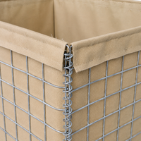 Gabion, Defensive Barrier, Welded Galvanized Steel Wall 76.2 mm, for Military Defense and Flood Control
