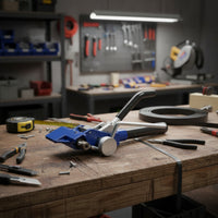 Strapping Tool with Heavy Duty Steel Strapping Tool Manual Ratchet Tensioner and for Installers, Professionals, Workshop, Marine