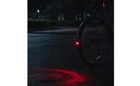 2 Pieces Bike Mudguard Pair with Rear Light Easy to Install Fenders Aerodynamic Mudguards for Cyclists, Wet-Weather Riding, Commuting