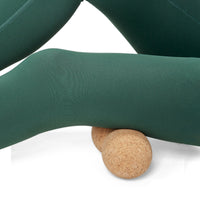 Peanut Massage Ball Two-Lobed Cork Massage Ball Body Massager Natural Fitness Gear Non-Slip