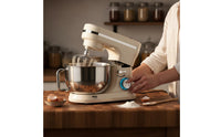 304 Stainless Steel Bowl Electric Stand Mixer Pulse Function Batter Kneading Machine Large Capacity for Families, Bakers, Home Use