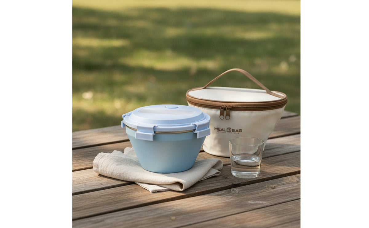 Lunch Meal Container with Utensil Easy to Clean Container for Students, Commuters, School