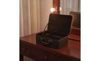 Portable Bracelet Case Travel-Ready Bangle Box Hard-Shell Jewelry Box with Handle Padded for Boutique Display
