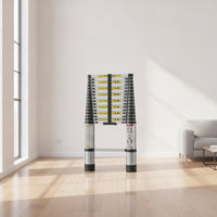 Ladder Aluminum Telescopic Ladder Extendable for Contractors, Homeowners, Roof Access, Home Maintenance, Outdoor Work