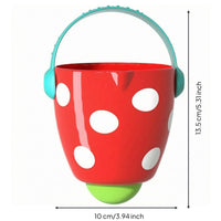 Curved Handle Mini Shower Bucket Glossy Water Spray Bath Toy Plastic Bath Pouring Toy Electricitynon-Electric for Children, Bathtub