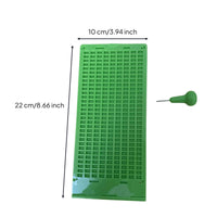 9-Line Braille Writing Slate with Stylus Foldable Braille Slate with Stylus Portable Lightweight for Classroom