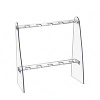 Champagne Flute Stand Tabletop Champagne Flute Holder Acrylic Stand with Two Tiers Easy Assembly Glassware Thick