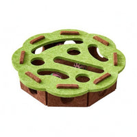 Cutout Openings Feline Maze Box Accessible Side Holes Felt Feline Toy Box Raised Obstacles Interactive