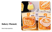 30 Pages Bread Shaped Note Pad Self Toast Y Notes Easy to Peel Food Themed Memo Pad for Students, Scrapbooking, School, Desk Decoration