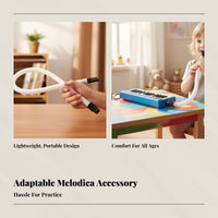 Universal Melodica Mouthpiece Tube, Long & Short Blowpipe, Compatible with Melodica, Kids Accessory