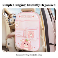 Multi-Functional Use Car Seat Middle Organizer Large Capacity Vehicle Storage Easy Installation Hanging Bag Adjustable Strap for journeyers, everyday journeyers, rearseat, Between Front Seats, Family journey, long-distance commutes