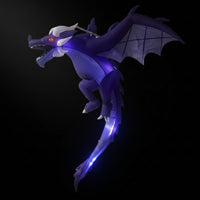 Hanging Dragon Decoration Halloween Inflatable Dragon Decor LED Lights Sturdy for Yard, Haunted House