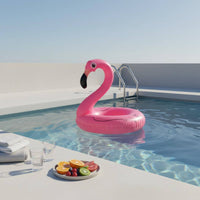 Anti-Rollover Flamingo Pool Inflatable Oversized Design Inflatable Flamingo Inflatable Thickened Material for Adults, Kids, Beach