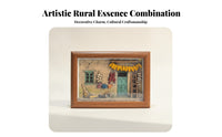 3D Embossed Village Light Farmhouse Night Light Touch Switch Rustic