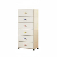 Thickened Material Multi-Layer Drawer Chest Strong Load-Bearing Plastic Drawer Container Mobile Design Rolling Storage Organizer Large Capacity for Children, Playroom