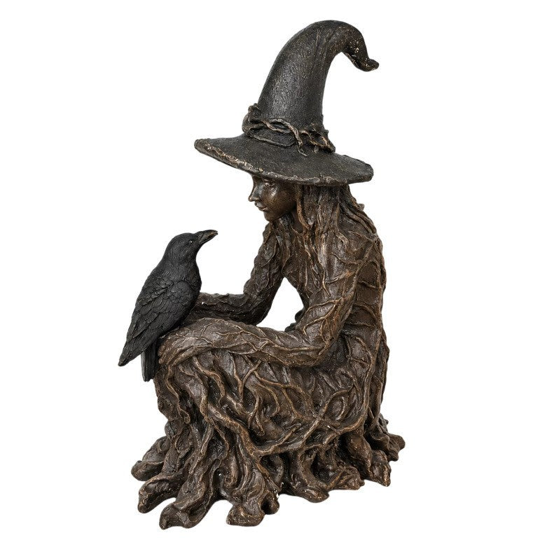 Witch Statue Resin Halloween Decoration for Home Living Room