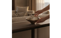 Aluminum Vase Reflective Metal Vase Contemporary for Shelf