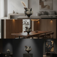 Mottled Home Decor Decorative Ceramic-Style Vase for Indoor Display