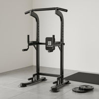 Heavy-Duty Steel Frame Adjustable Height Power Station Stable Design Pull up Station High Weight Capacity Freestanding Pull up Bar Non-Slip Foot Covers for Beginners, Home Gym