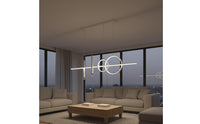 Modern Ceiling Lamp Full Modern Flush Mount Overhead Light Energy Saving Rectangular Flush Mount Light for Whole House, Living Room
