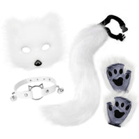 animals Costume Set Masked Furry animal Cosplay Accessories Adjustable Animal Headpiece Set for Cosplayers