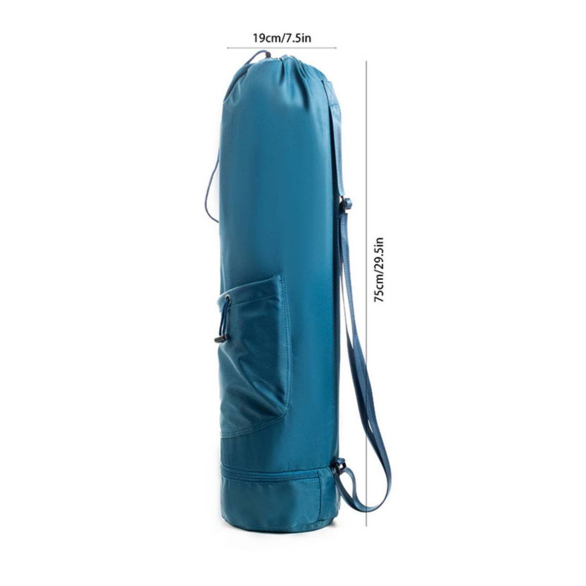 Exercise Mat Bag Adjustable Shoulder Strap Exercise Mat Storage Bag Wet Pocket Compartment Sports Accessory for Yogis, Pilates Enthusiasts, Gym