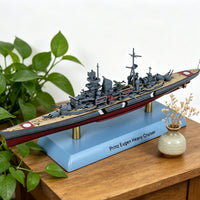 1:1000 Scale Ship Model Ready to Display Historic Cruiser Model Painted Warship Miniature for Collectors