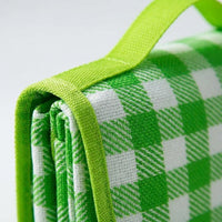 Outdoor Rug for Family Outings, Thickened Gingham Picnic Blanket and Camping Mat, Waterproof Beach Blanket, 200x200cm Easy to Store Garden Mat