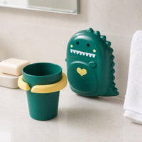 Wall-Mounted Bathroom Storage Organizer Shelf with Hair Dryer Holder and Towel Rack Set