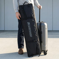 Foldable Fin Bag 300D Material Long Fin Carrier Zipper Closure Straps and Buckles
