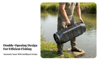 Foldable Eel Cage Multiple Entrances Crustacean Prawn Cage Easy to Use Fishing Cage for Freshwater, River, Pond