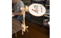 Embroidery Hoop Stand Table Clamp Adjustable Cross Stitching Stand Rotating Embroidery Hoop Holder for Stitchers