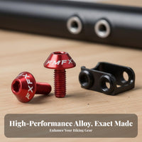 2 Pieces Anodized Finish Water Bottle Holder Screw CNC Machined Bike Water Bottle Holder Bolts Lightweight for Mountain Bikers