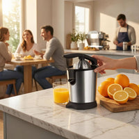 Countertop Citrus Juicer Black Accents Electric Citrus Juicer Kitchen Appliance Compact Easy Pour Spout