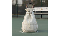 Large Capacity Drawstring Sports Backpack Lightweight Tennis Racket Backpack Wet/Dry Pocket Badminton Bag with Shoe Compartment for Athletes, Training, Gym, Travel, Commute