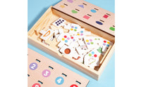 Early Education Wooden Shape Sorting Box Educational Creature Sorting Game Self-Directed Learning Approach for Preschoolers, Classroom