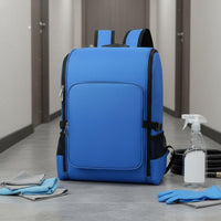 Waterproof Housekeeping Tool Trolley Backpack Large Capacity Janitorial Service Tool Organizer Water Resistant Cleaning Supplies Rolling Backpack Multi-Functional for Housekeepers, Janitors, Maintenance Workers, Appliance Repair