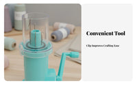 2 Pieces Rope Braiding Machine DIY Manual Rope Braider Easy to Use Hand Crank Knitting Machine for Beginners, Kids