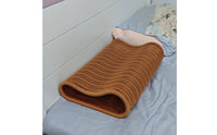 Rattan Rest Pillow Breathable Woven Tunnel Pillow Ventilated Back Cushion for Office Workers, Side Sleepers, Summer Rest, Desk