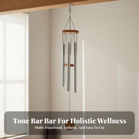 Hand-Held Design 9-Tone Hanging Chime Set Ethereal Sound 9-Tone Meditation Chime Soothing Tones Bar Chimes Portable for Mind-Body Practice Practitioners, Wellness Seekers, Adults, Home Relaxation, Outdoor