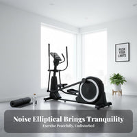 Elliptical Exercise Machine Quiet Commercial Elliptical Machine Full Body Workout Silent Cross for Home, Gym