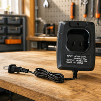 Battery Charger with Power Cord Compact Charger with A and C Cable Charging Dock Upright Charging Cradle Universal Voltage
