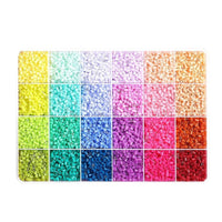 DIY Fusion Bead Kit Compartmented Fuse Bead Kit Puzzle-Style Iron Beads Set Sorted for Classroom