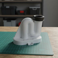 Urinal Drain Offset Connector Adjustable Design Urinal Waste Tube Adapter Leak-Resistant Gasket Plumbing Fitting for Contractors, Commercial Restroom