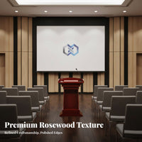 Modern Design Wooden Speech Stand Professional Look Floor Standing Podium Fine Workmanship Conference Presentation Desk Stable Design for Presenters, Event Hosts, Classrooms, Classroom, Lecture Halls, Auditoriums