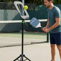 Pickleball Topspin Training Equipment with Tripod Freestanding Pickleball Hand-Eye Coordination Deflection Board for Garage