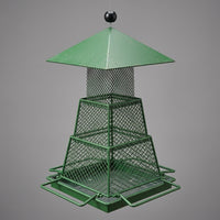 nectar dispenser Retractable Metal Mesh Tube with Drainage, 3 Level Hanging Feeder for Garden Patio Decor, Hanging Feeders Attract Avian Species